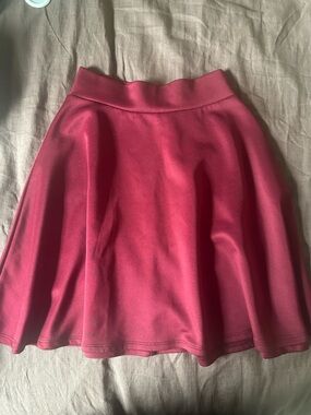 Women’s Maroon High-Waisted Flared Skirt